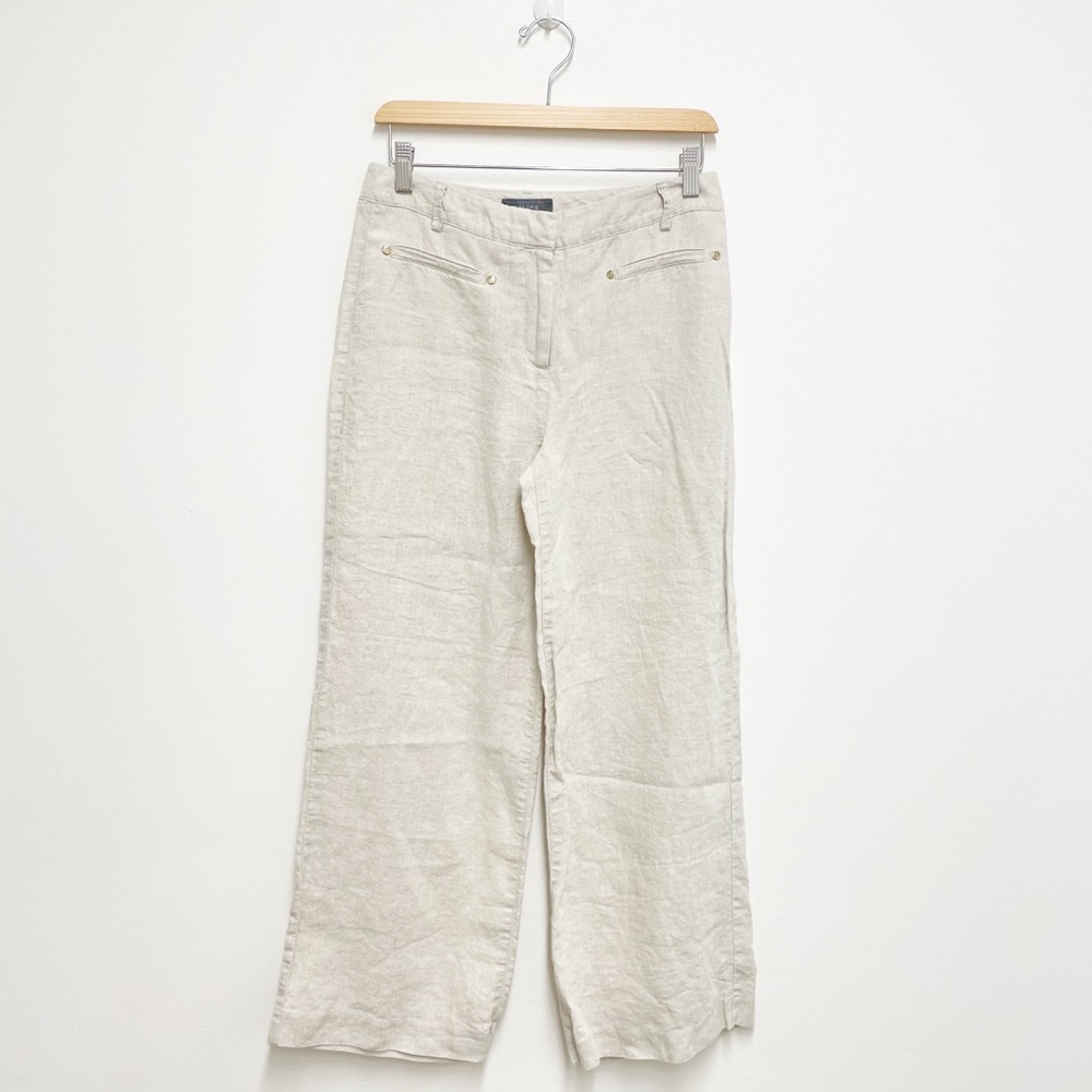 Peruna Flax Linen Neutral Color Pants
